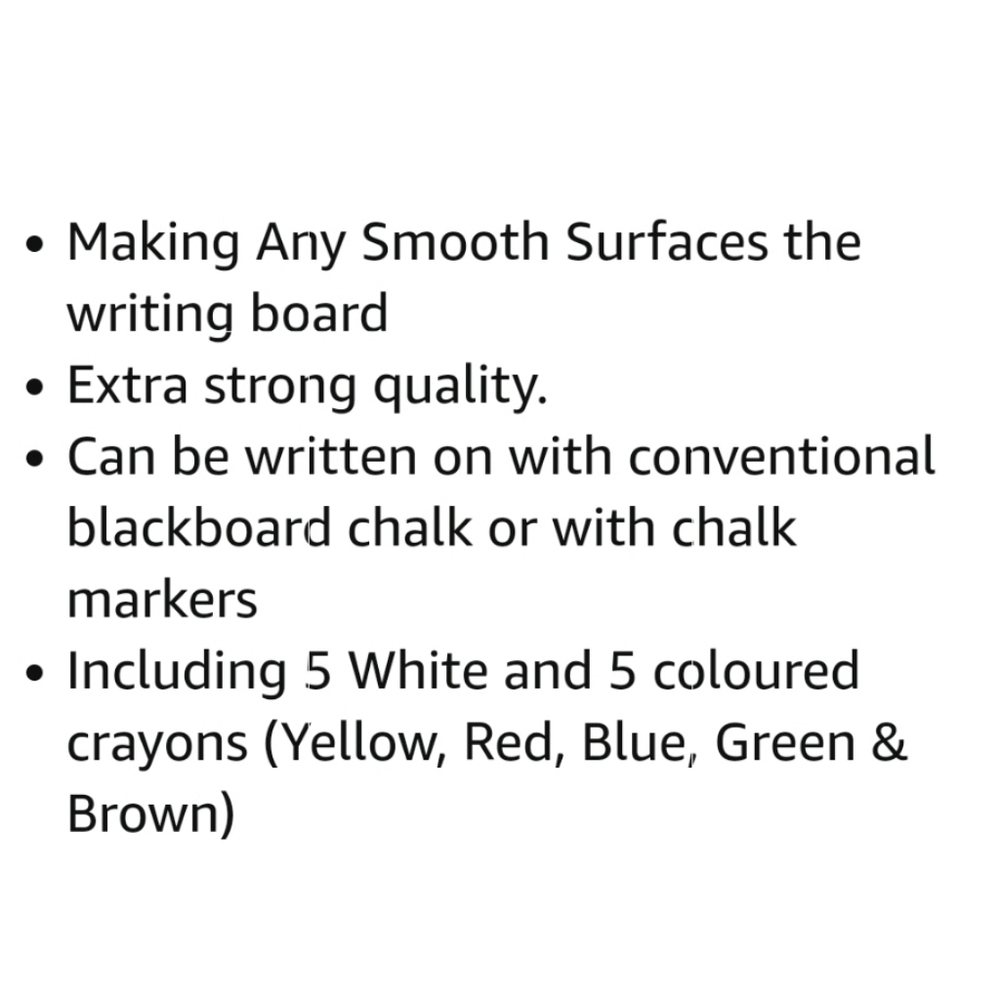 BLACKBOARD foil with 10chalks Transform any surface into a blackboard 45… - Picture 2 of 11